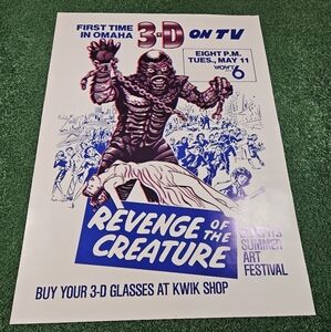 Revenge of The Creature Promotional Poster 24" X 18"